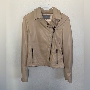 Tart Collections Taupe Leather Jacket